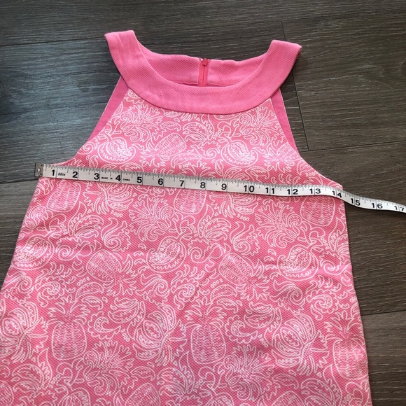 Vineyard Vines By Shep Ian Pink Pineapple Print Scalloped Hem Girls Size 10 - Picture 5 of 11